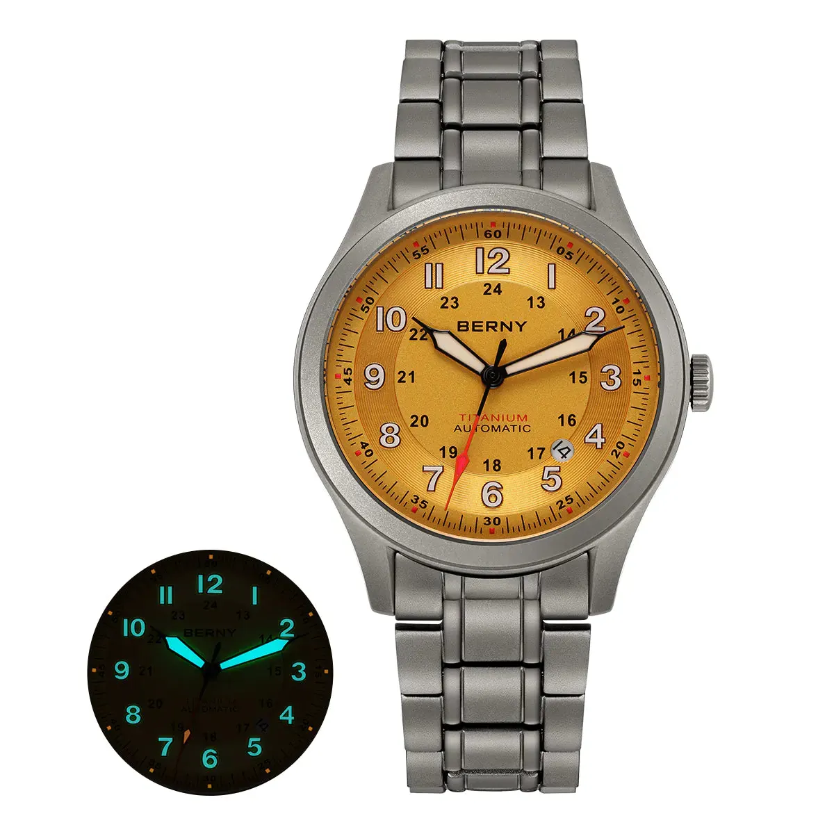 Montre Berny AMT163MS Automatique – Réf. AMT163MS-YE1