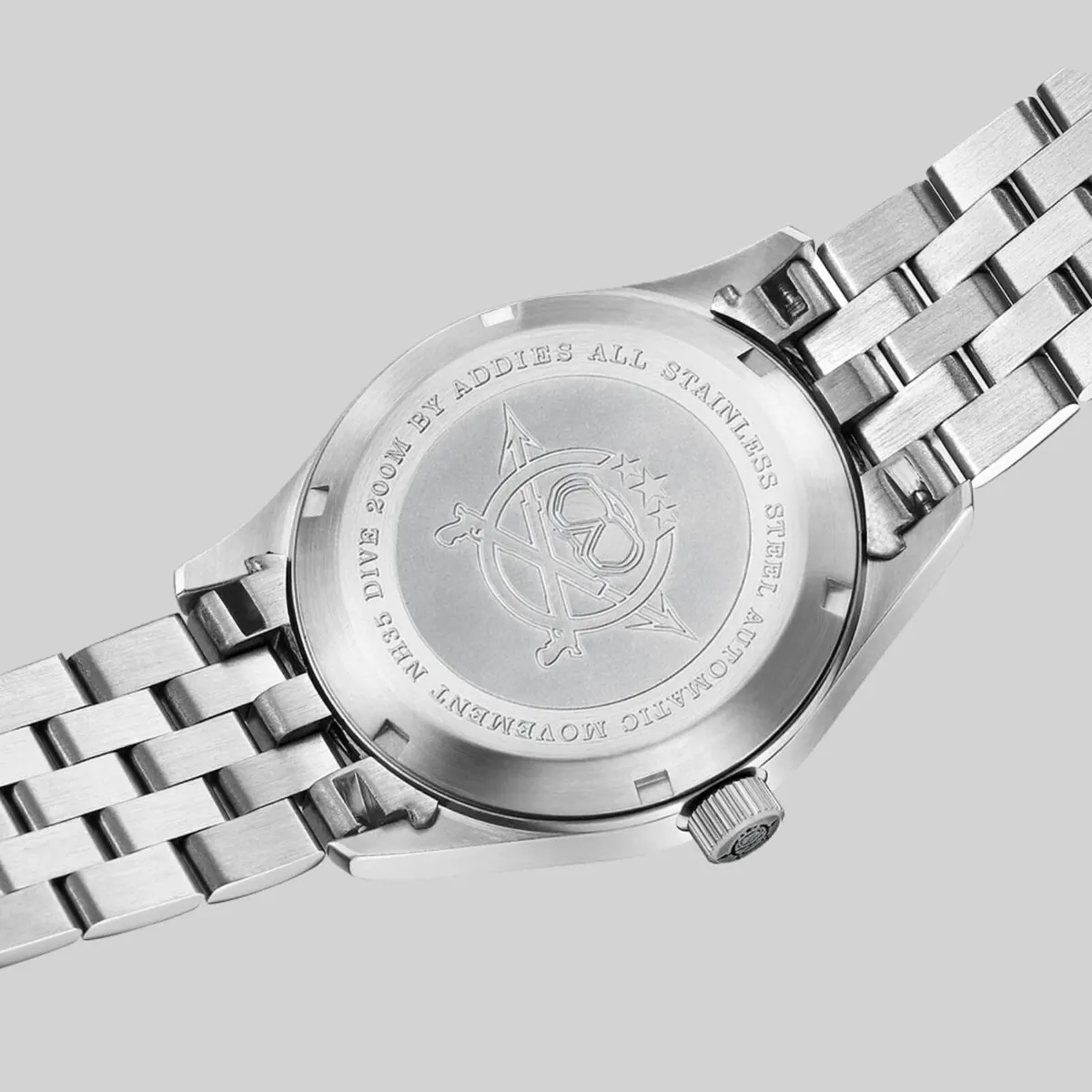 Montre Addiesdive Automatique 39 mm – Noir / Bracelet acier / NH35