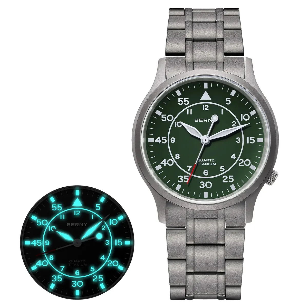Montre Berny T2566MS Quartz – Vert