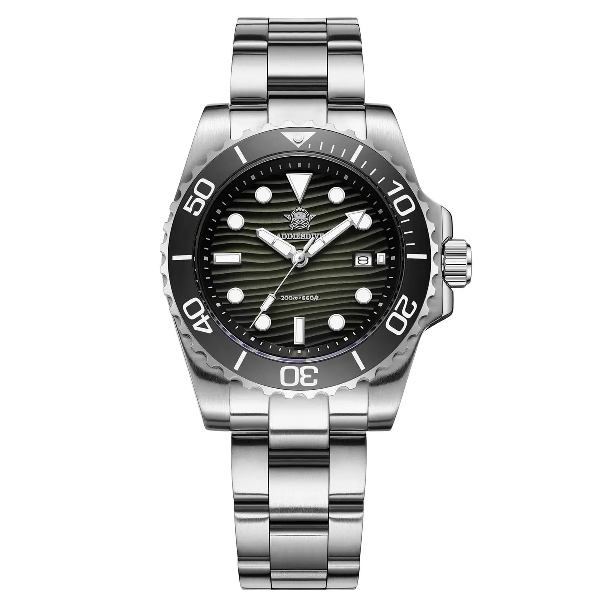 Montre Addiesdive AD2537 Quartz 41 mm – Vert