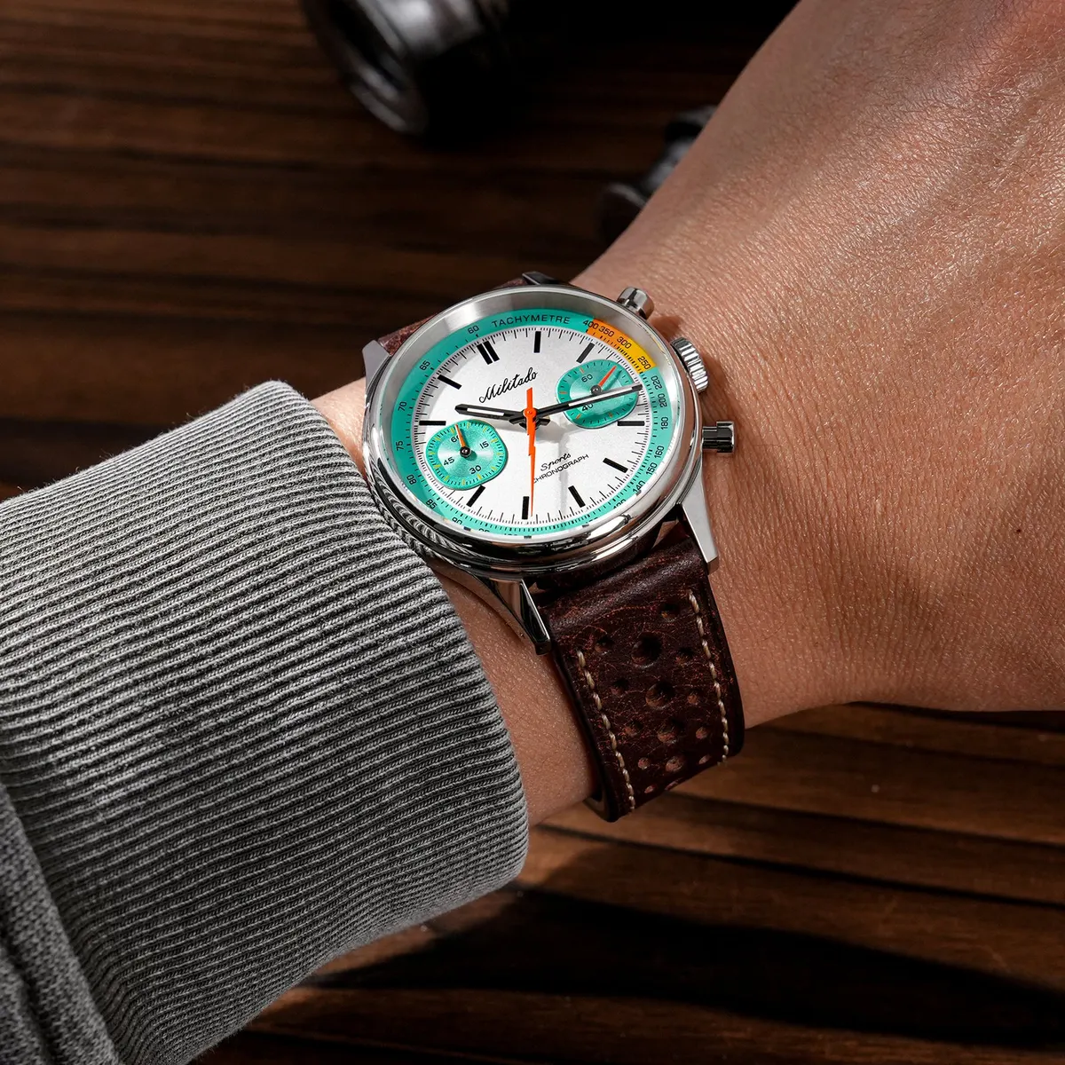 Montre Militado ML23 Quartz 40 mm – Crème · Noir