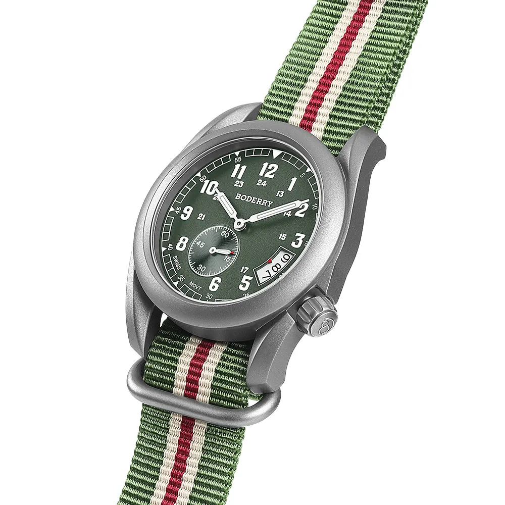 Montre Boderry Quartz 38 mm – Vert
