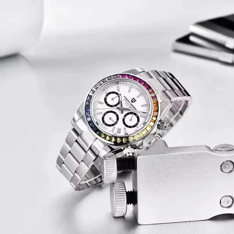 Montre Pagani Design Méca-quartz 40 mm – Blanc