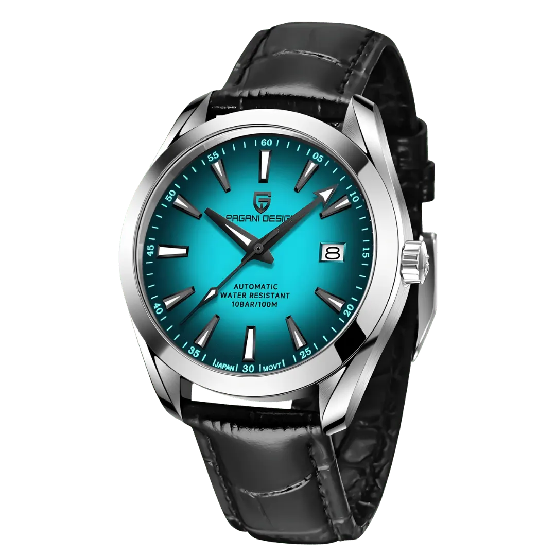 Montre Pagani Design PD-1688 Automatique 40 mm – Bleu ciel / Cuir