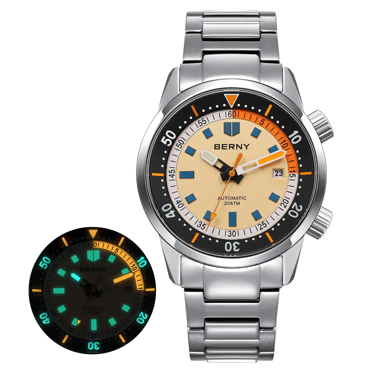 Montre Berny AM439MS Automatique – Jaune