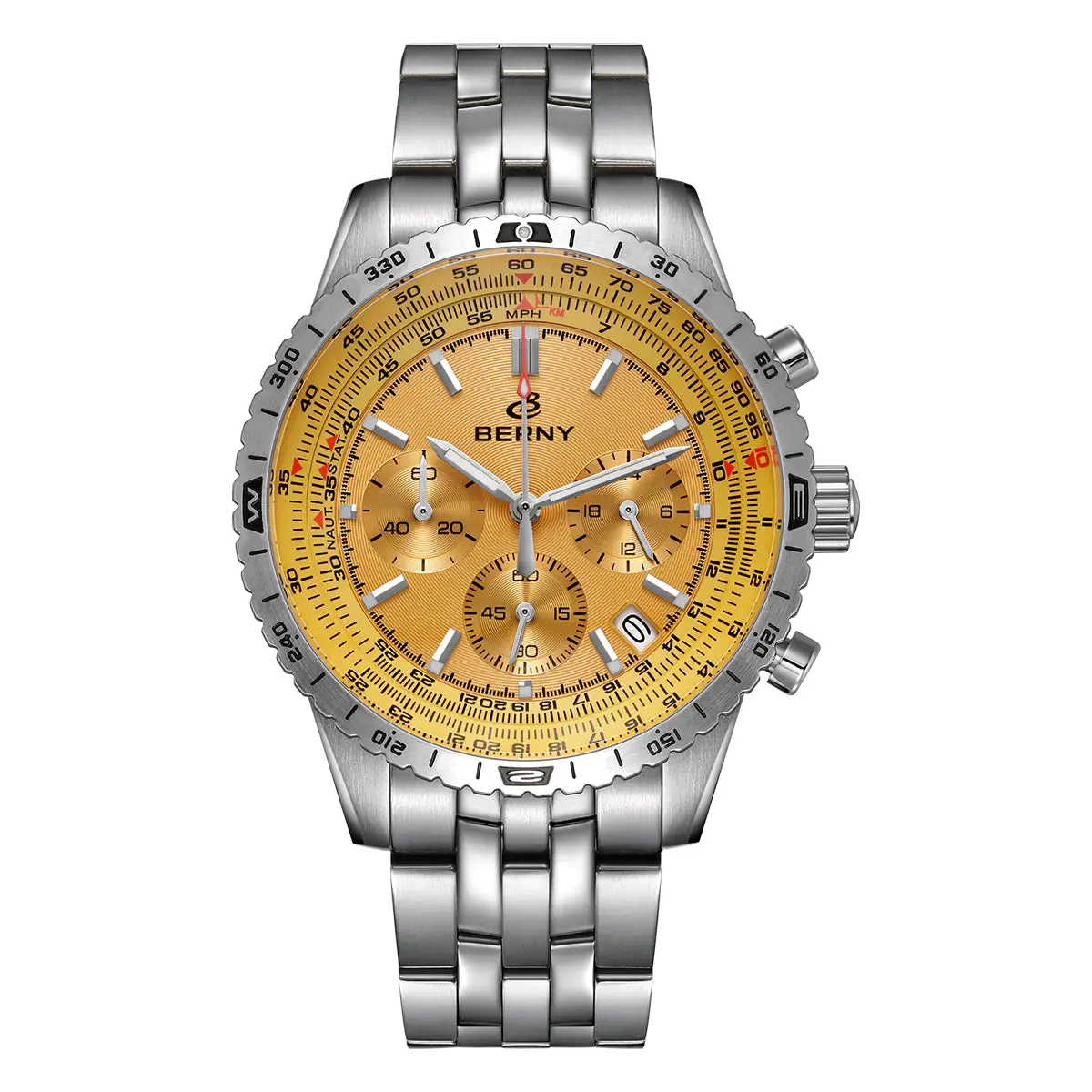 Montre Berny Quartz – Jaune