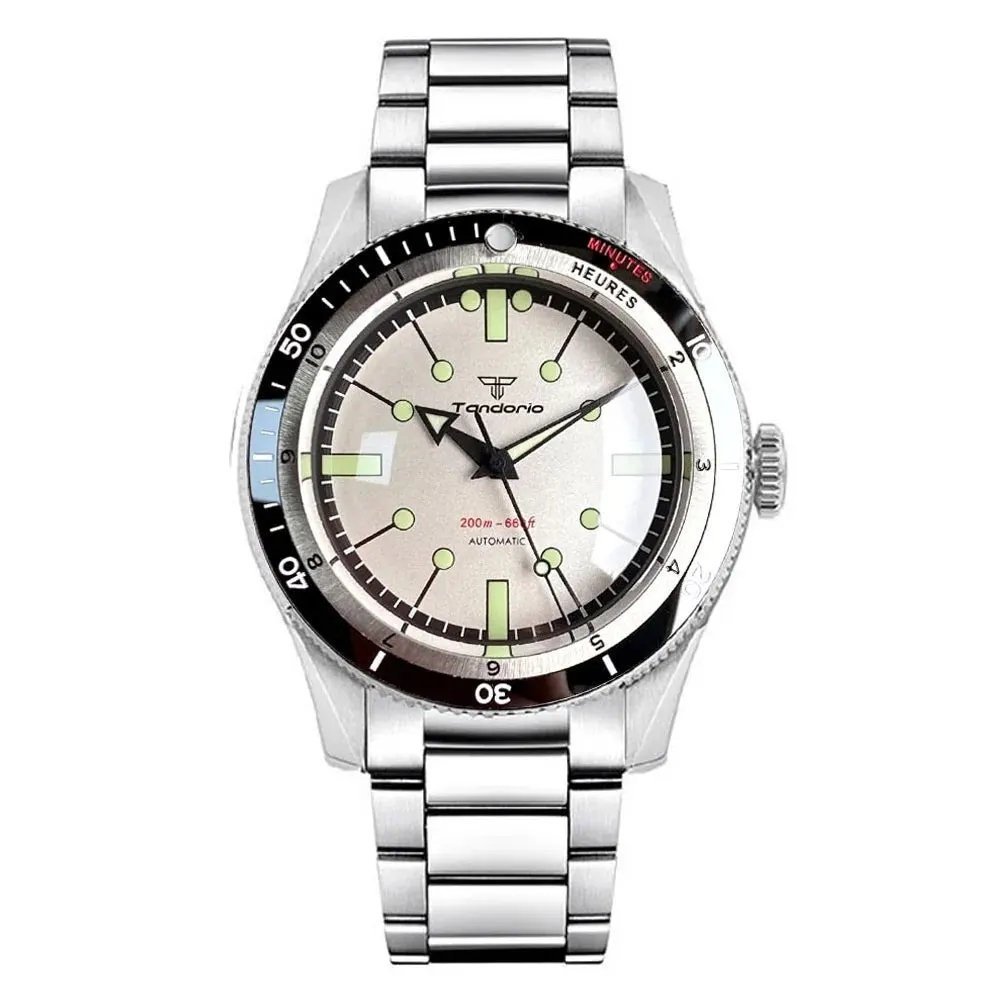 Montre Tandorio TD204 Automatique 40 mm – Blanc noir