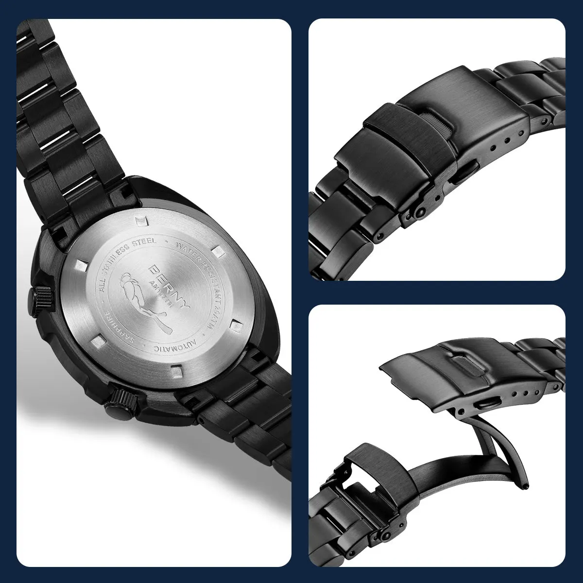 Montre Berny AM1970MS-BLK – Noir