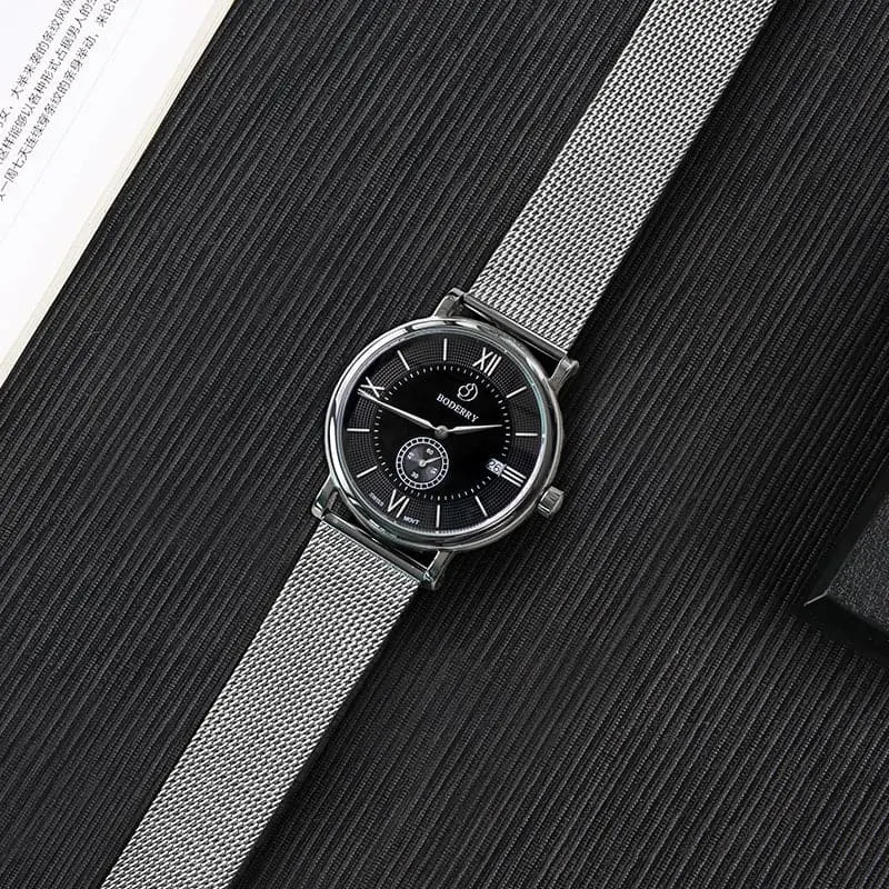 Montre Boderry Quartz 40 mm – Cadran noir