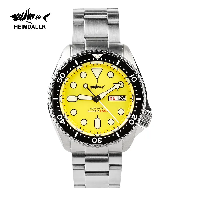 Montre Heimdallr SKX007 Automatique 42 mm – Soleillé jaune