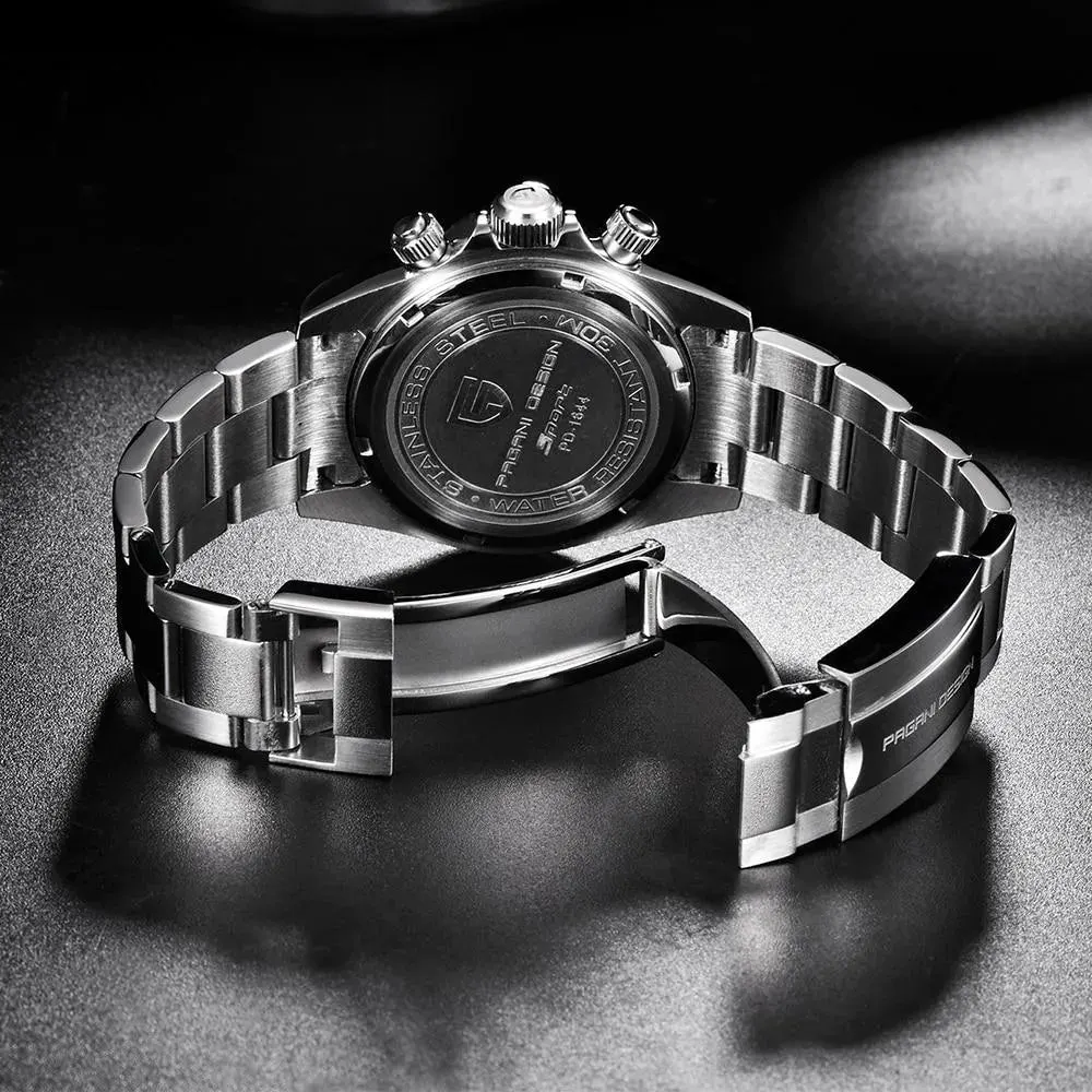 Montre Pagani Design Méca-quartz 40 mm – Blanc / Bracelet jubilé