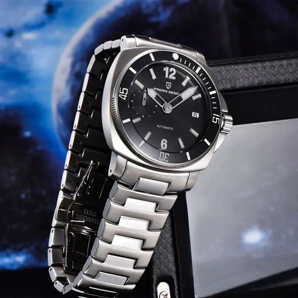 Montre Pagani Design Automatique 43 mm – Vert / Cuir