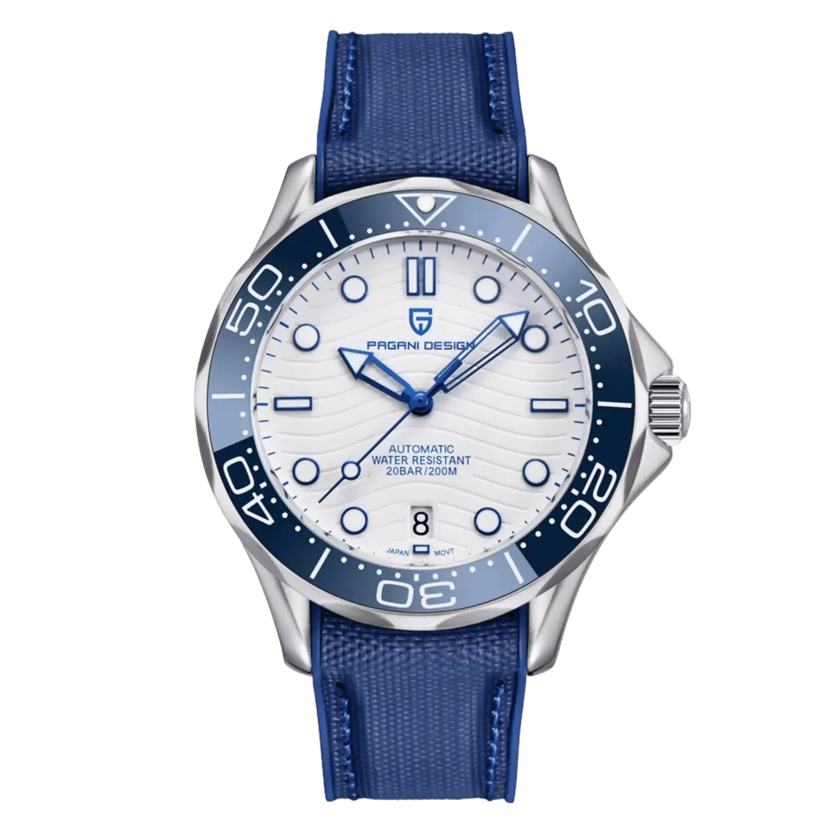 Montre Pagani Design PD-1685 Automatique 42 mm – Bleu / Nylon