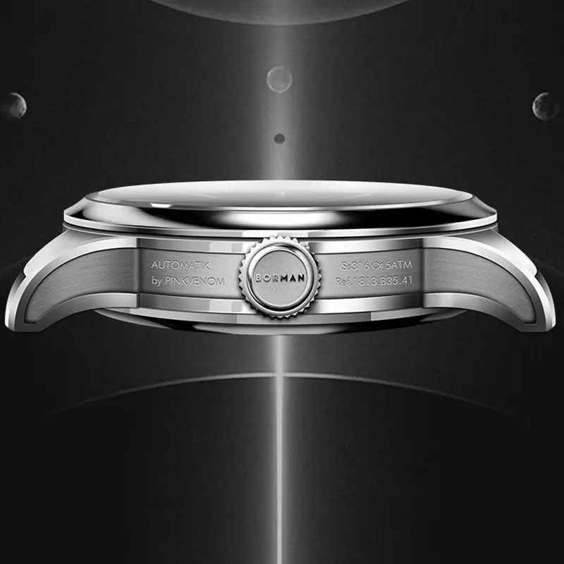 Montre Borman Automatique 41,5 mm – Argent