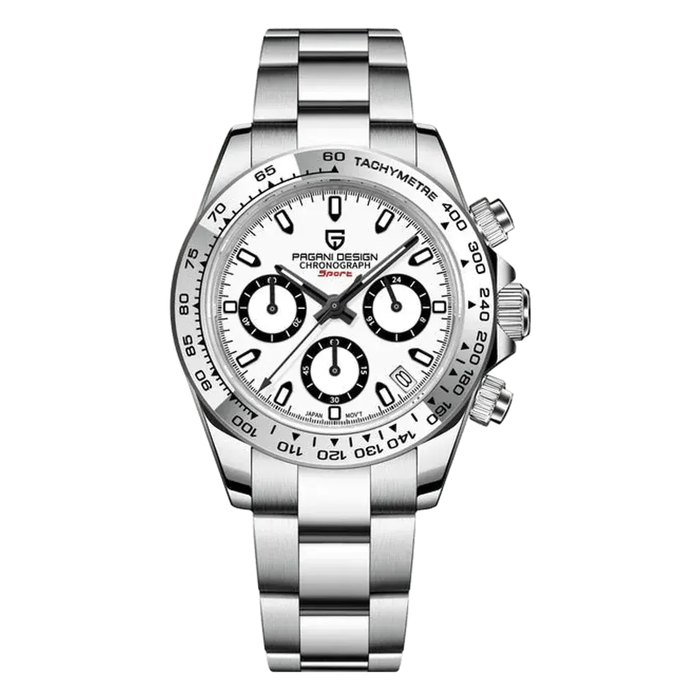Montre Pagani Design PD-1727 Méca-quartz 40 mm – Blanc