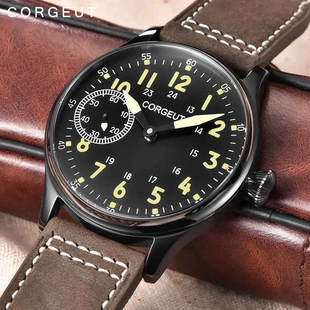 Montre Corgeut Mécanique manuel 44 mm – Blanc