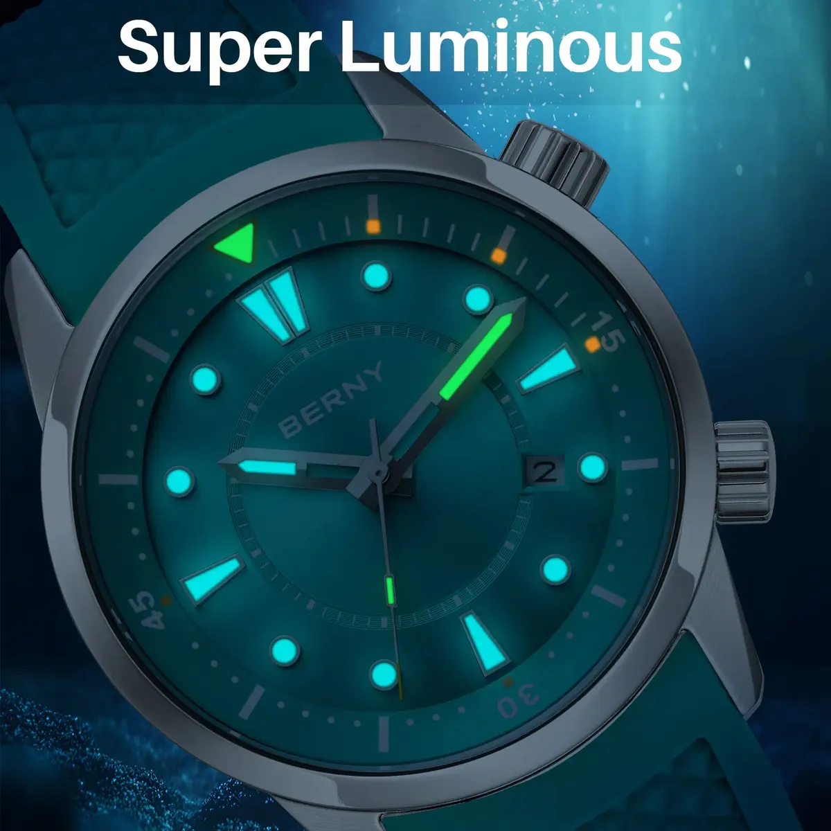 Montre Berny AM539M – Bleu clair