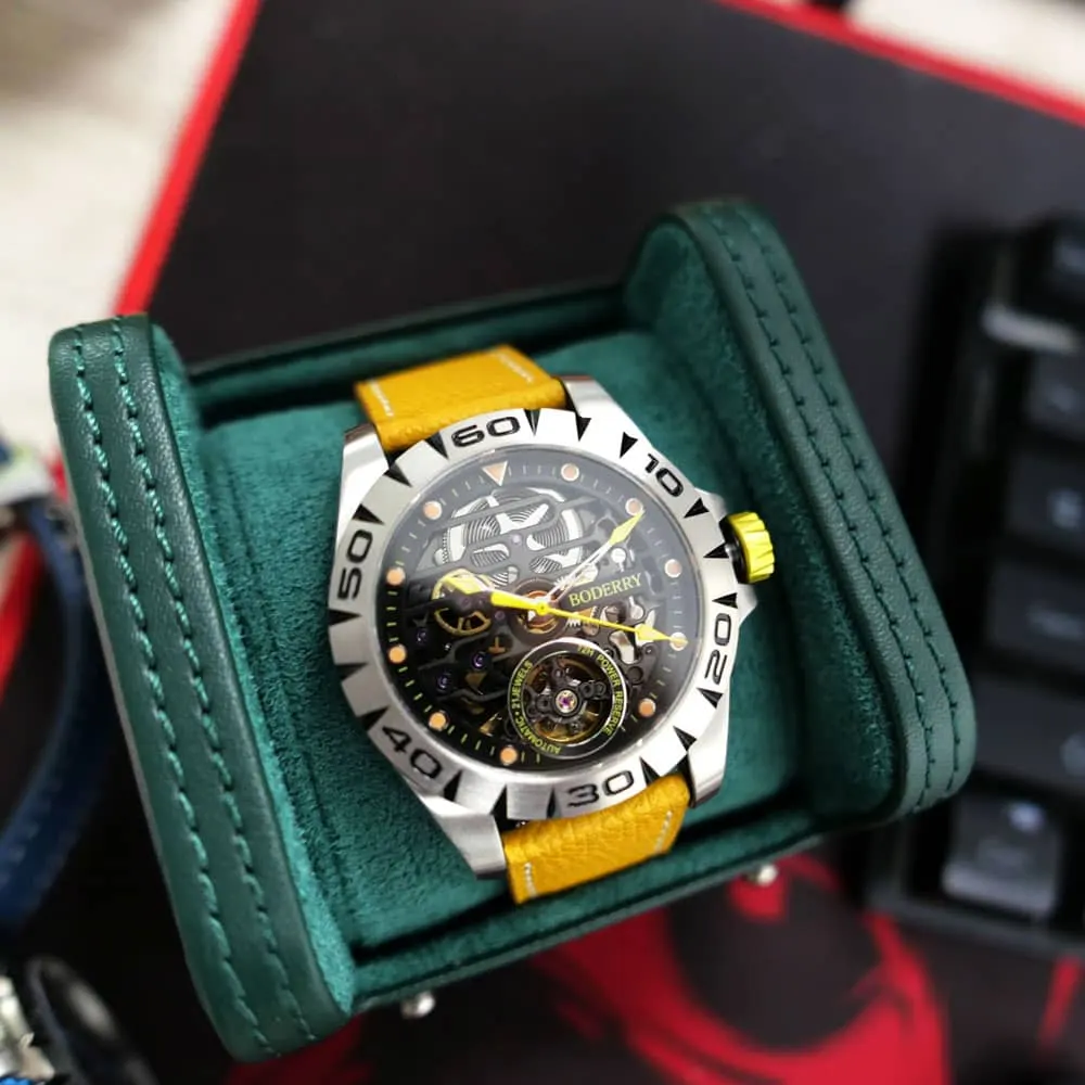 Montre Boderry Automatique 40 mm – Jaune