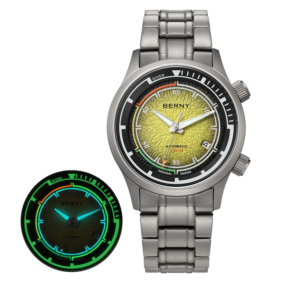 Montre Berny AMT159MS Automatique – Jaune