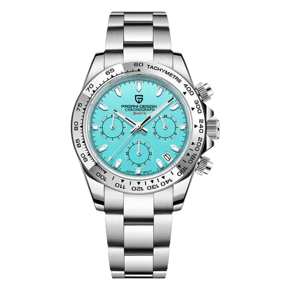 Montre Pagani Design PD-1727 Méca-quartz 40 mm – Bleu ciel