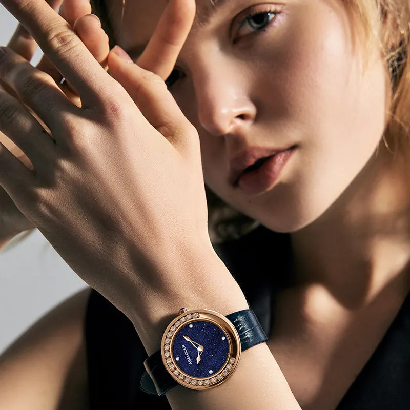 Montre Agelocer Quartz 36 mm – Bleu or
