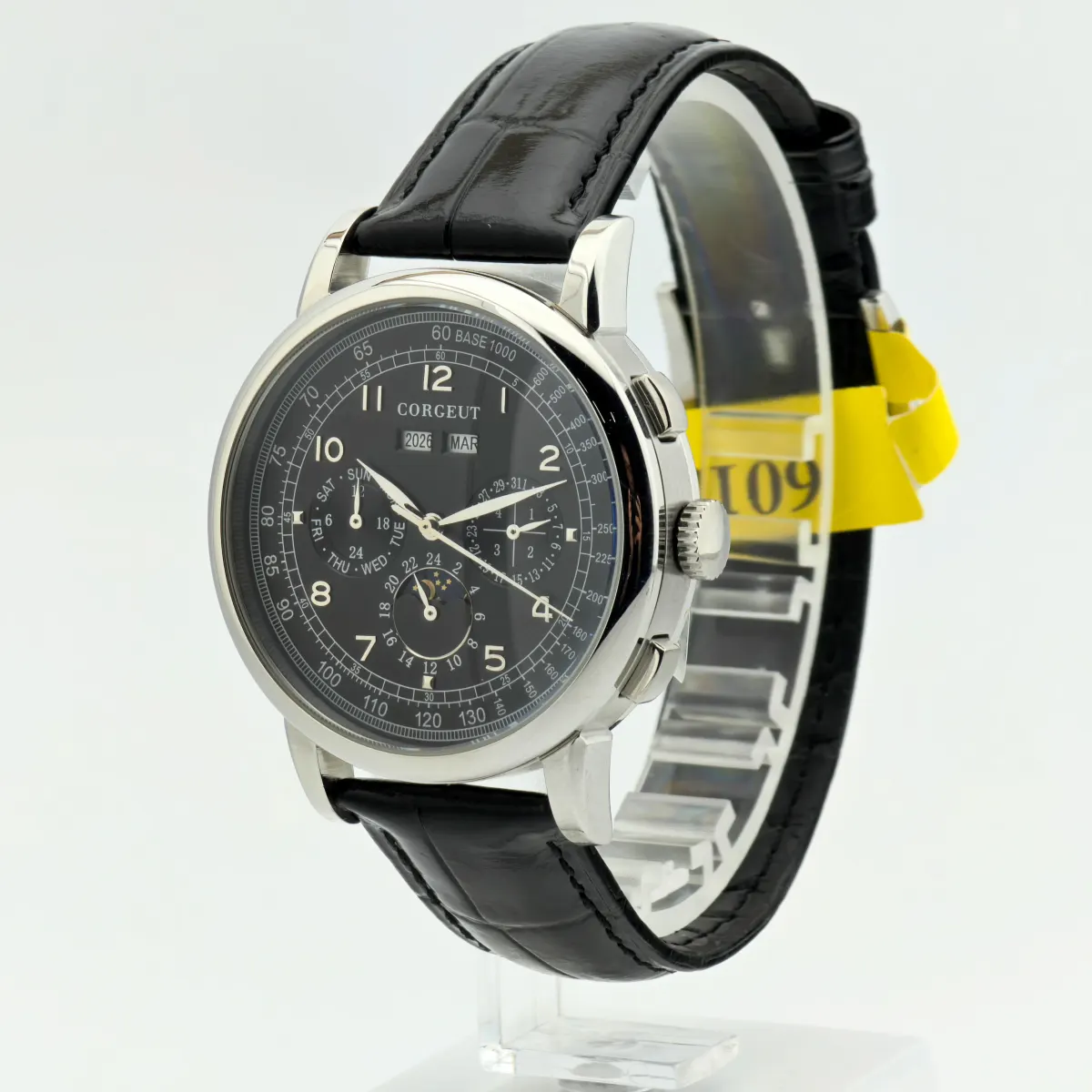 Montre Corgeut Automatique 41 mm – Blanc argent