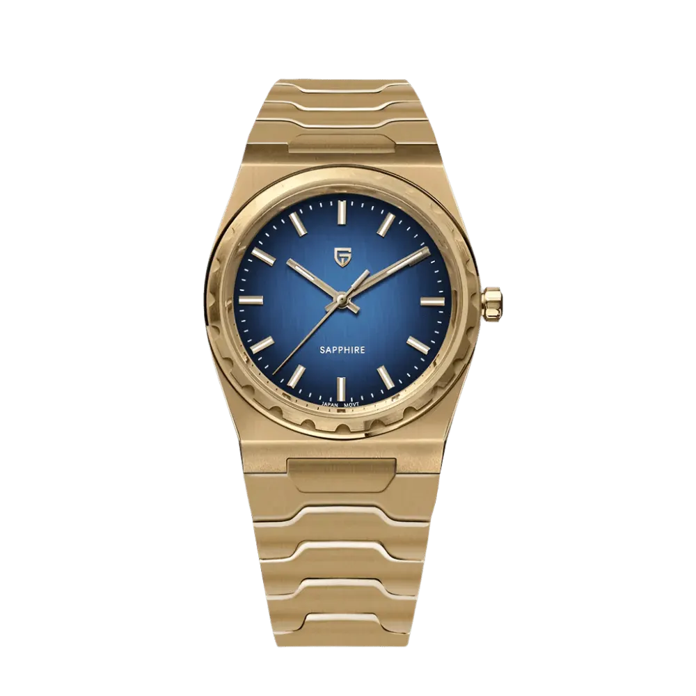 Montre Pagani Design PD-YS020 Quartz 37 mm – Or bleu / Acier