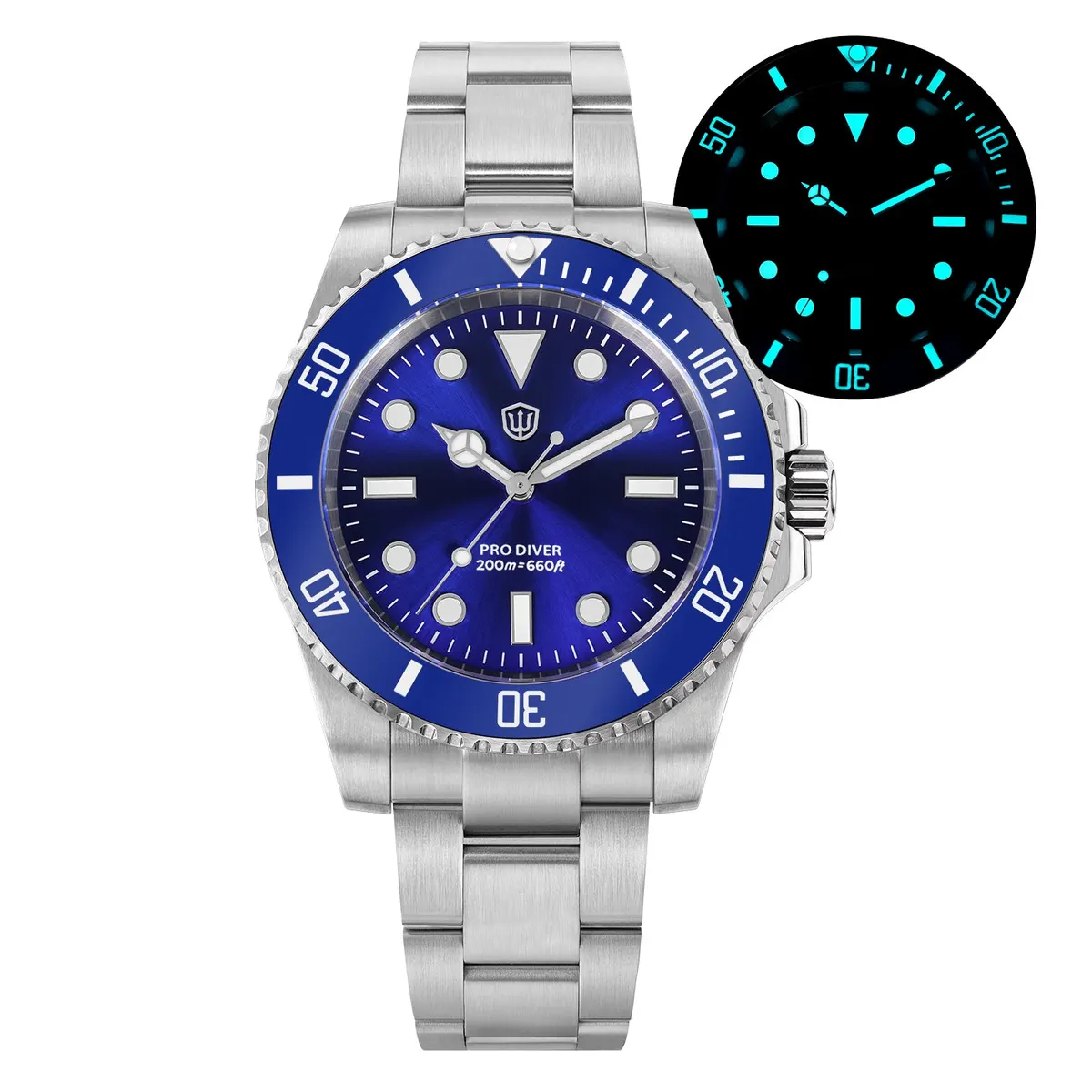 Montre Watchdives WD1680Q Quartz 39 mm – Bleu