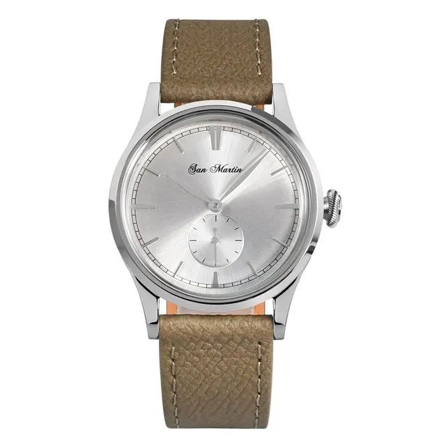Montre San Martin 6004 Quartz 38 mm – Argent