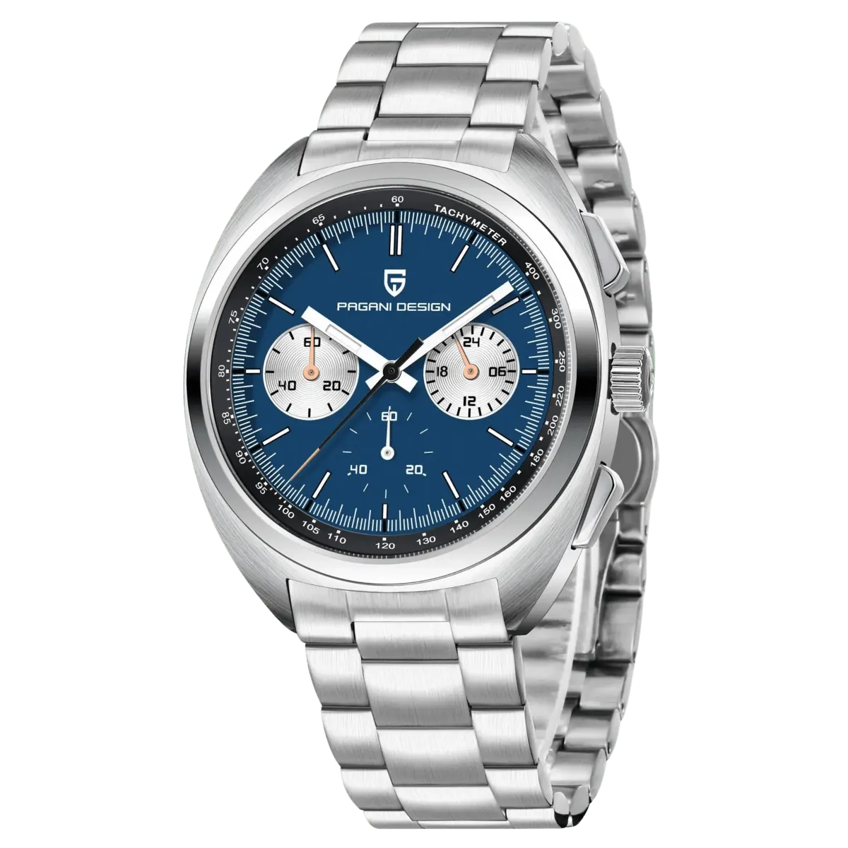 Montre Pagani Design PD-1782 Méca-quartz 39 mm – Bleu / Bracelet Oyster