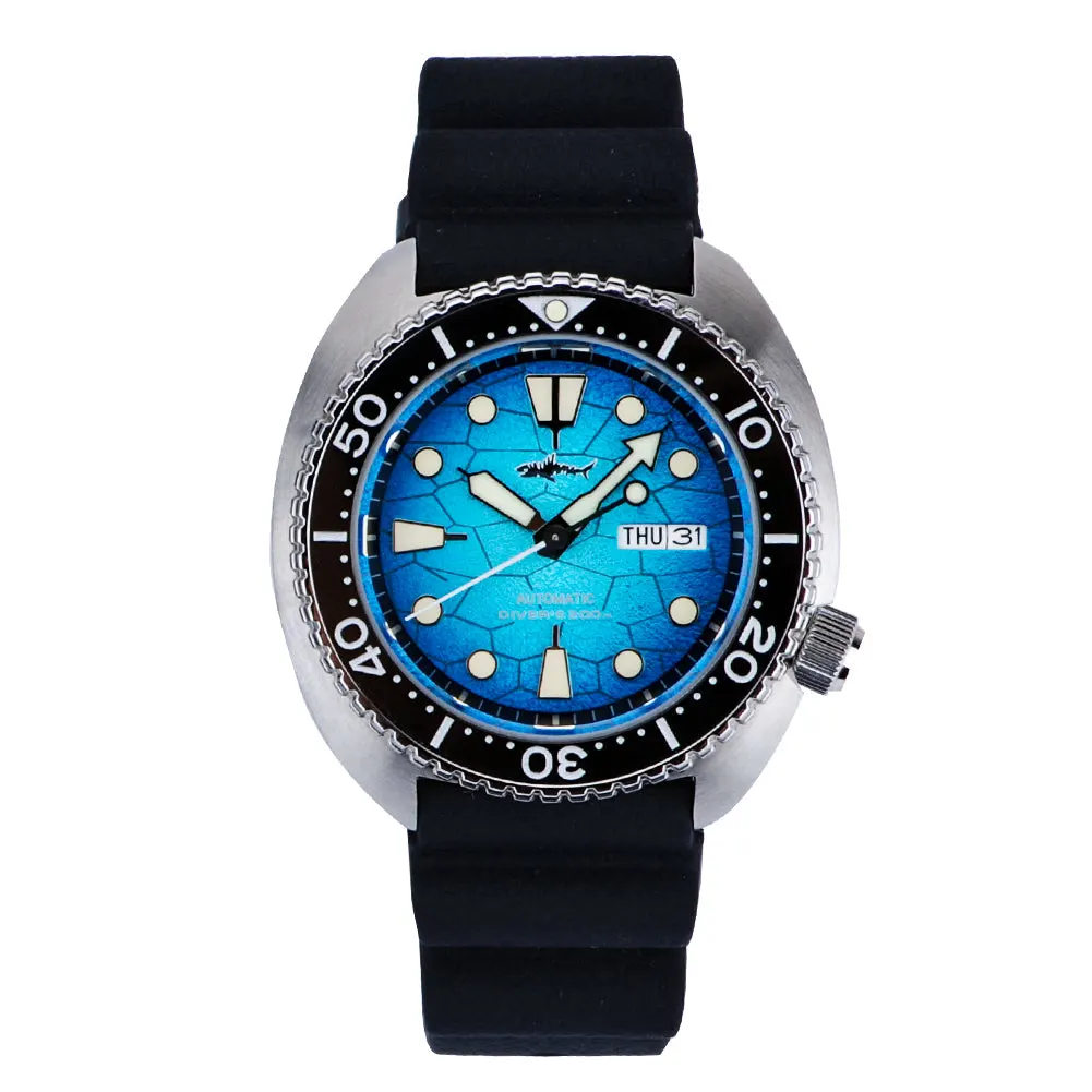 Montre Heimdallr Automatique 45,5 mm – Bleu / Caoutchouc