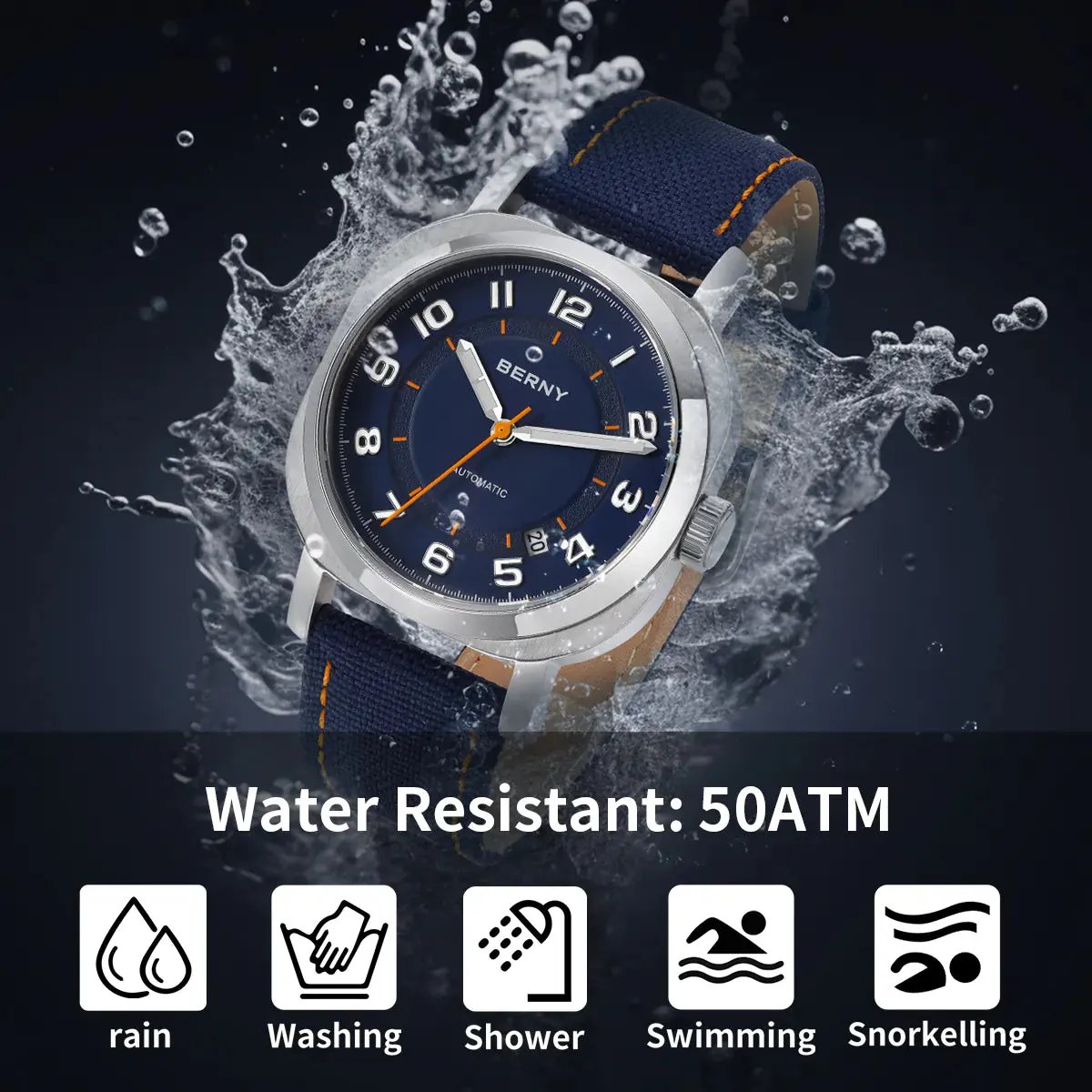 Montre Berny AM133V – Bleu