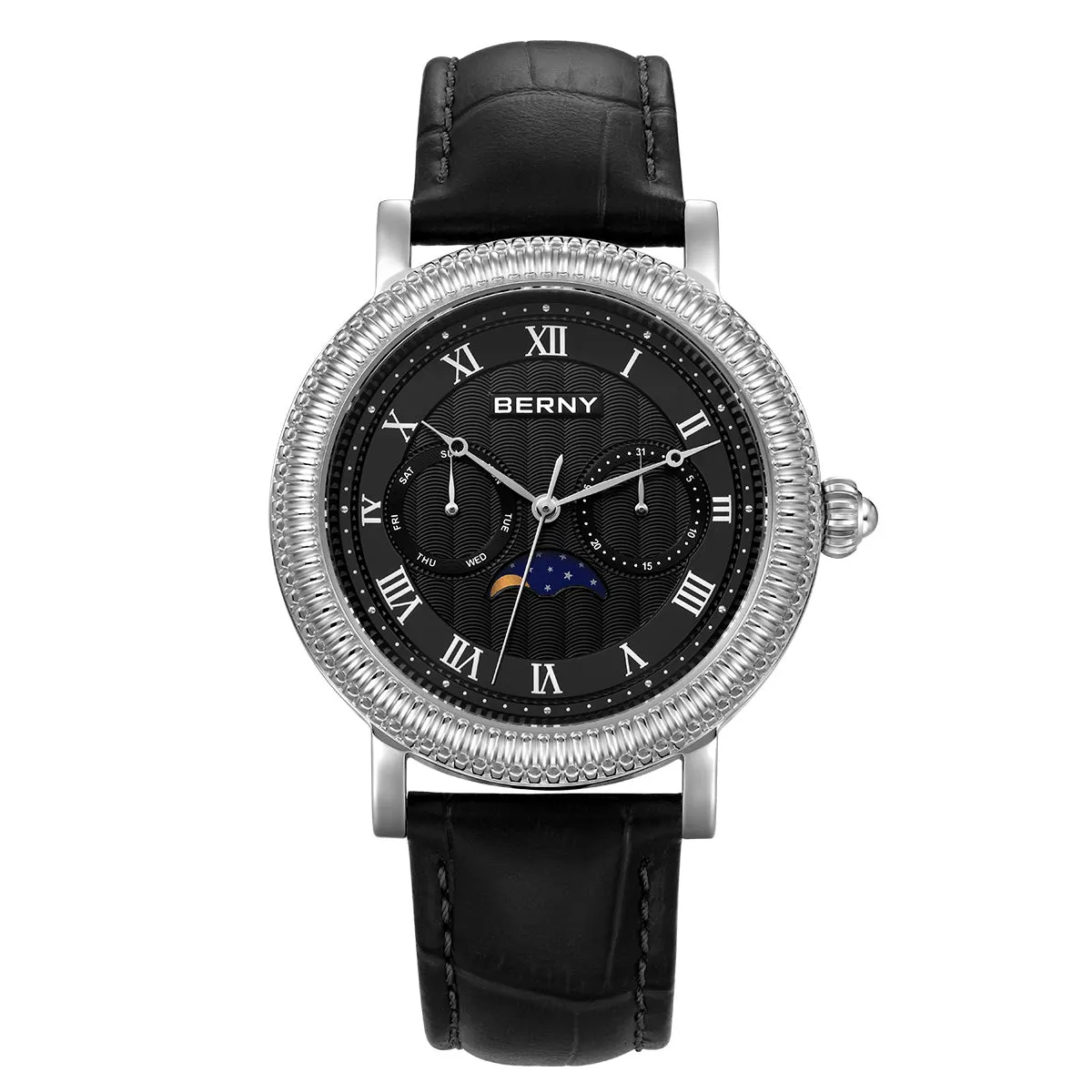 Montre Berny Quartz – Argent / Blanc