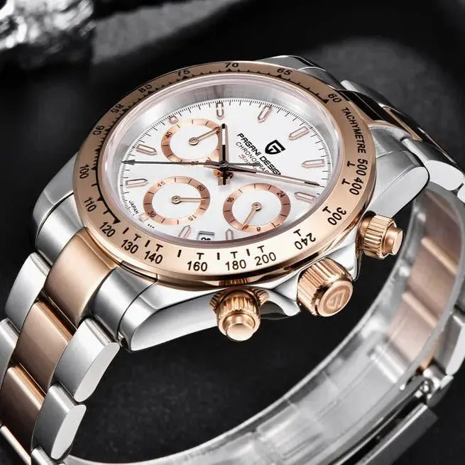 Montre Pagani Design Méca-quartz 40 mm – Blanc