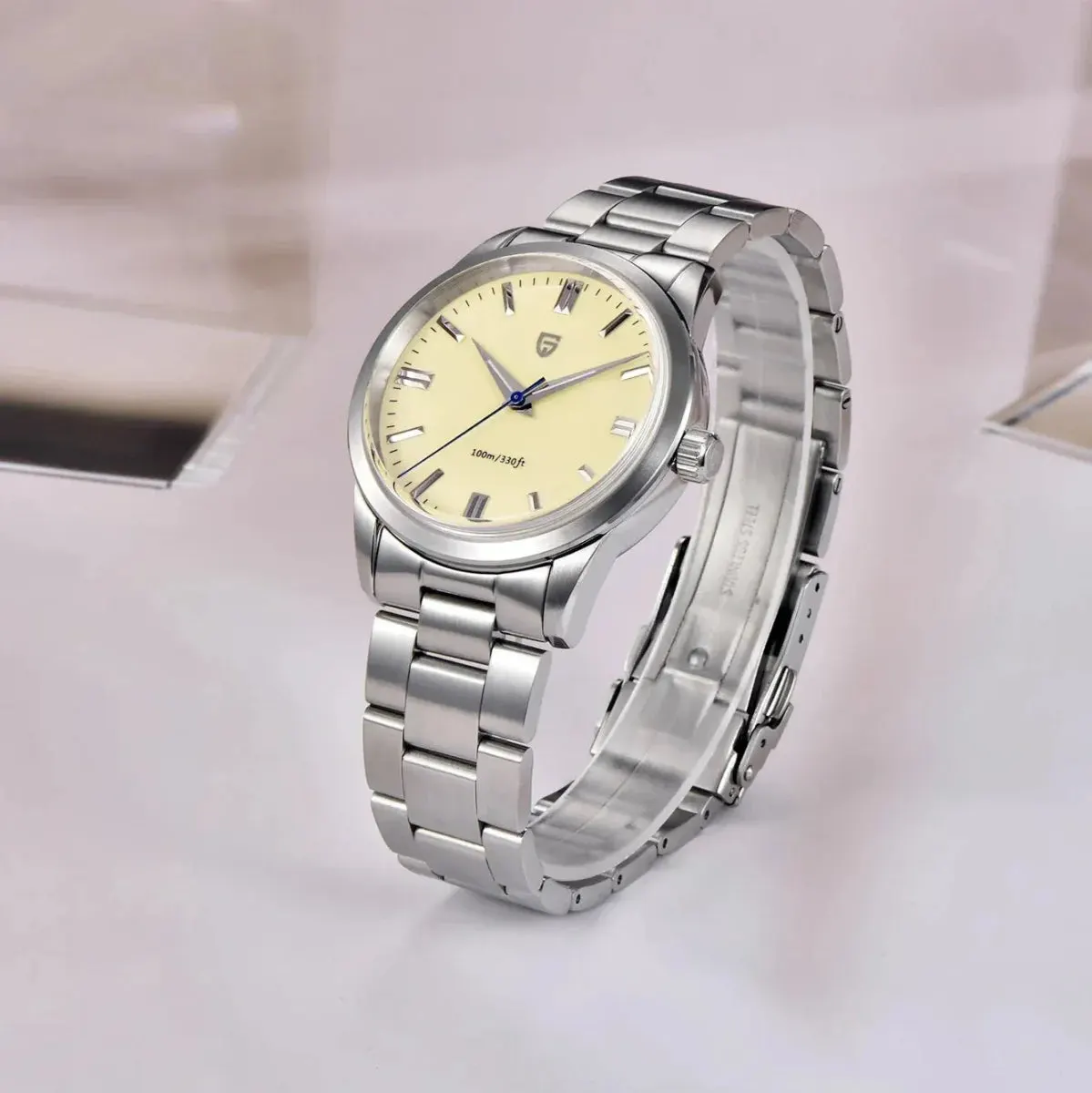 Montre Pagani Design Quartz 38 mm – Bleu ciel