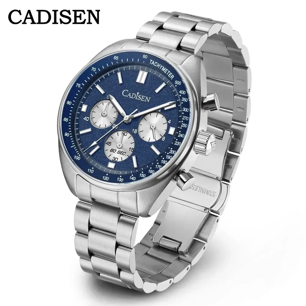Montre Cadisen C7063 Quartz 42 mm – Bleu