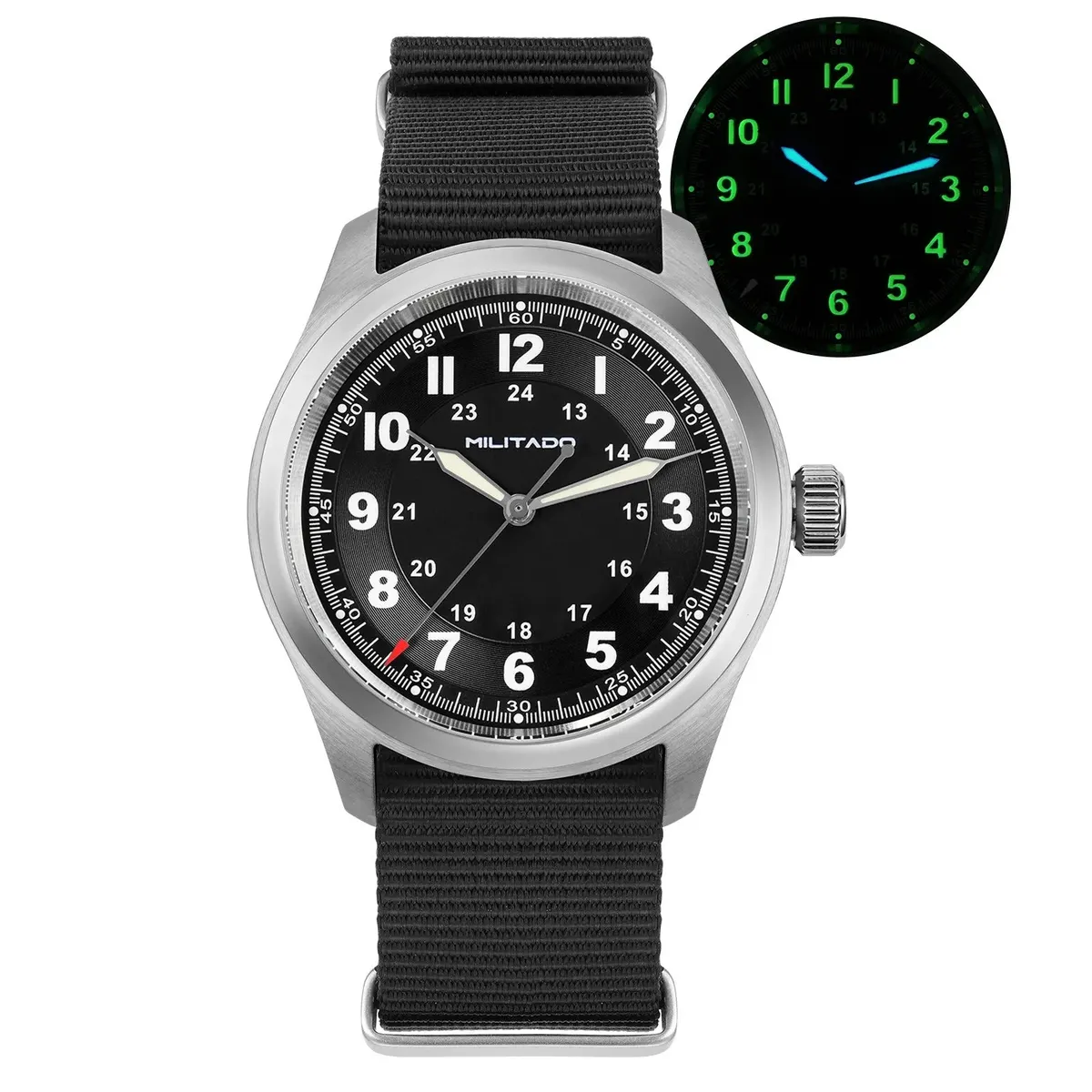 Montre Militado ML08 Quartz 38 mm – Nylon