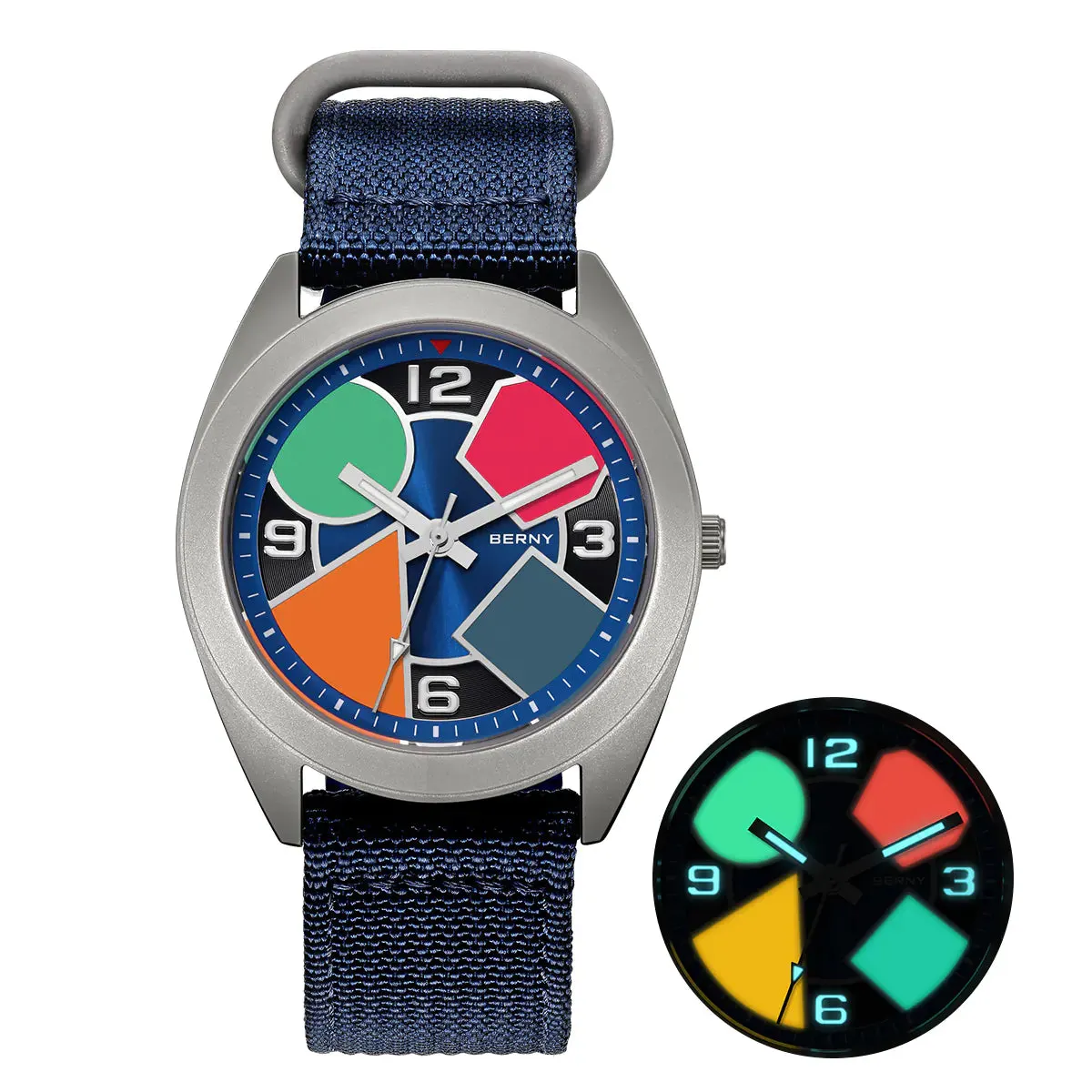 Montre Berny T2570M Quartz – Bleu