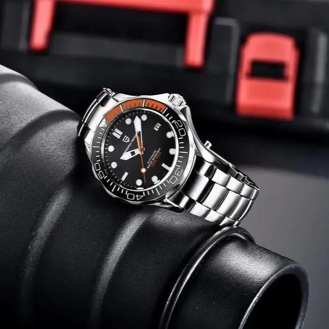Montre Pagani Design PD-1667 Automatique 42 mm – Rouge / Acier