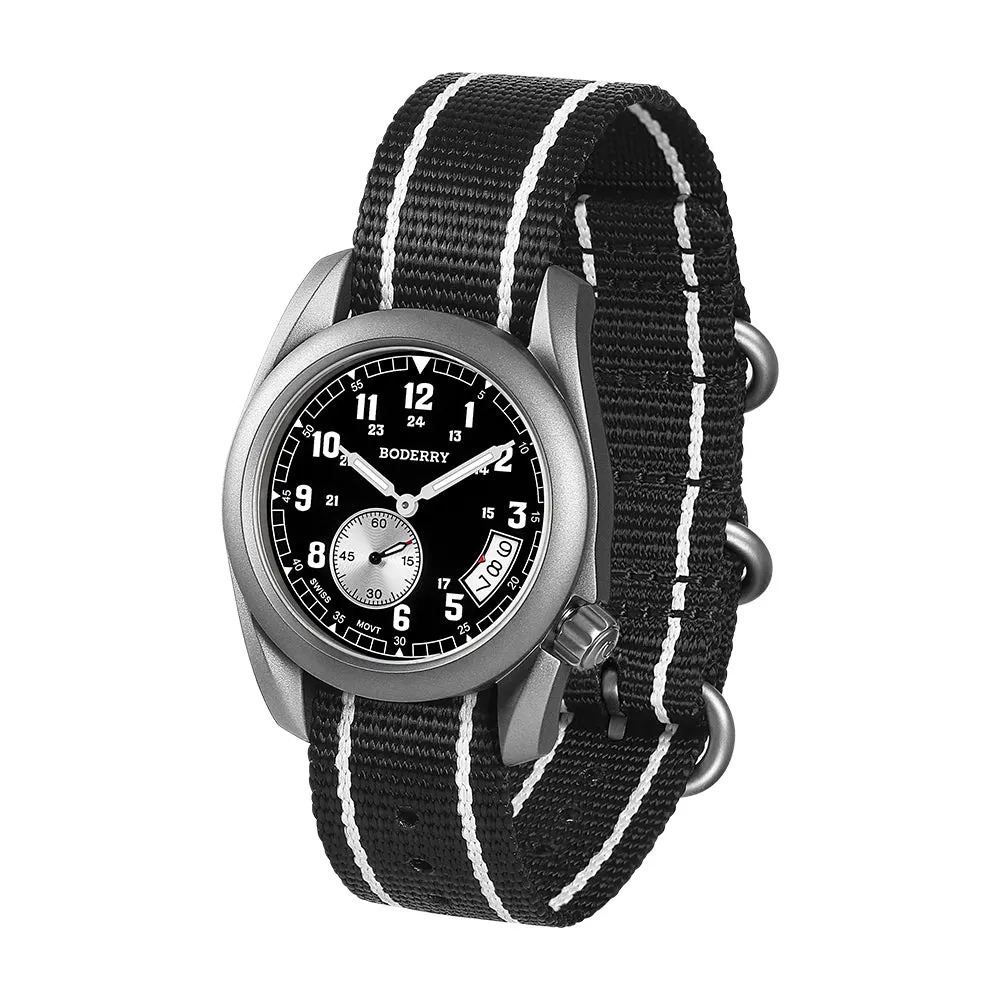 Montre Boderry Quartz 38 mm – Noir