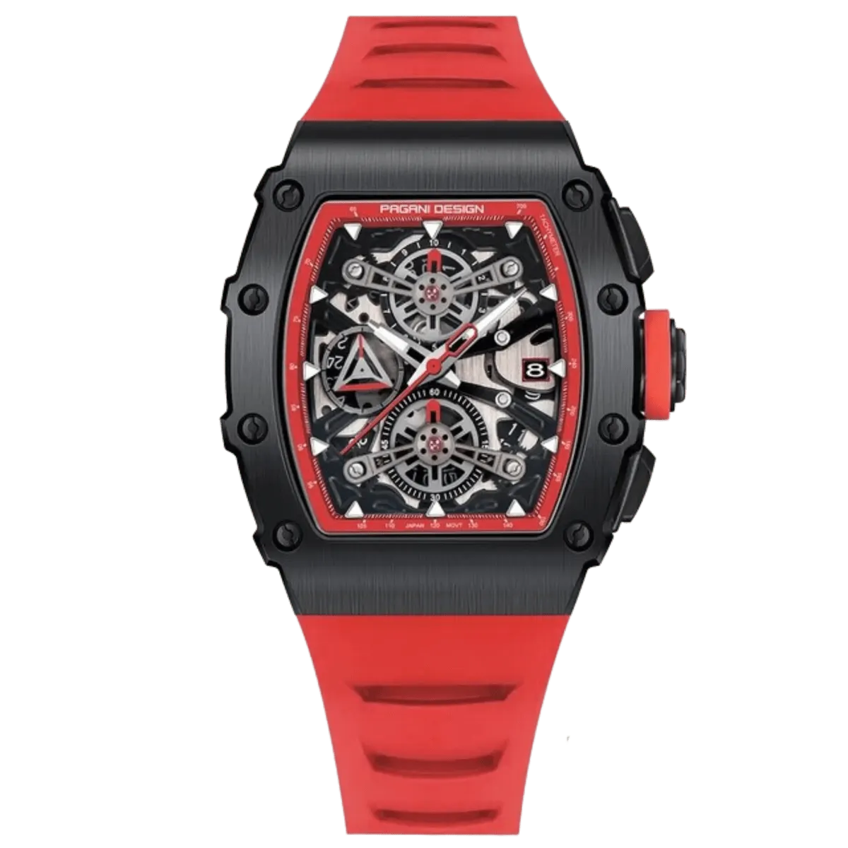 Montre Pagani Design PD-YS011 Quartz 39,5 mm – Rouge / Noir