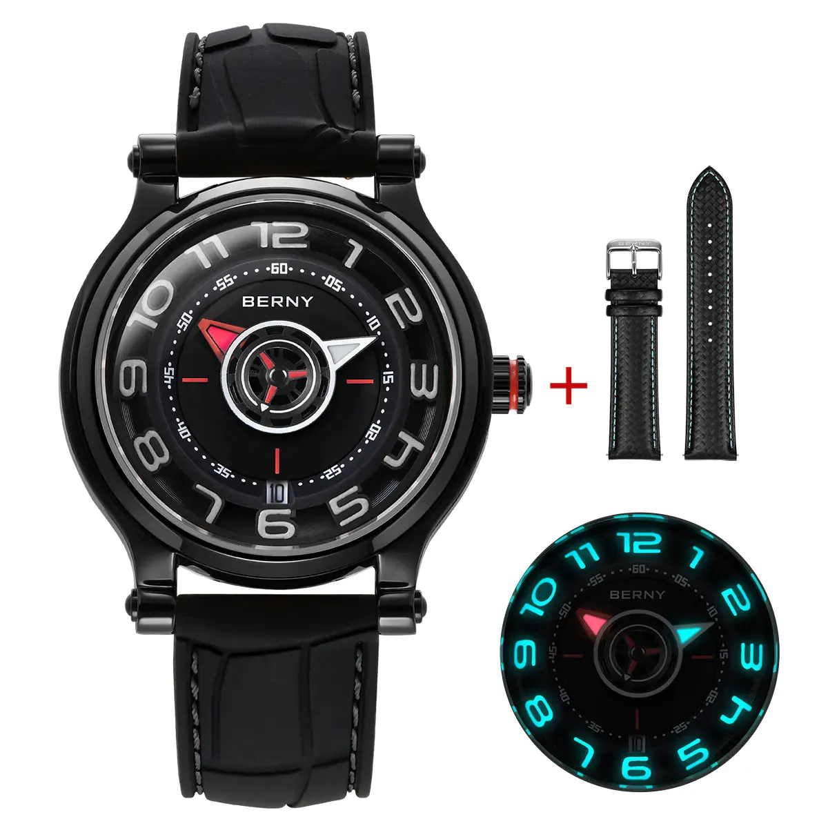 Montre Berny AM053VM Automatique – Blanc / Noir