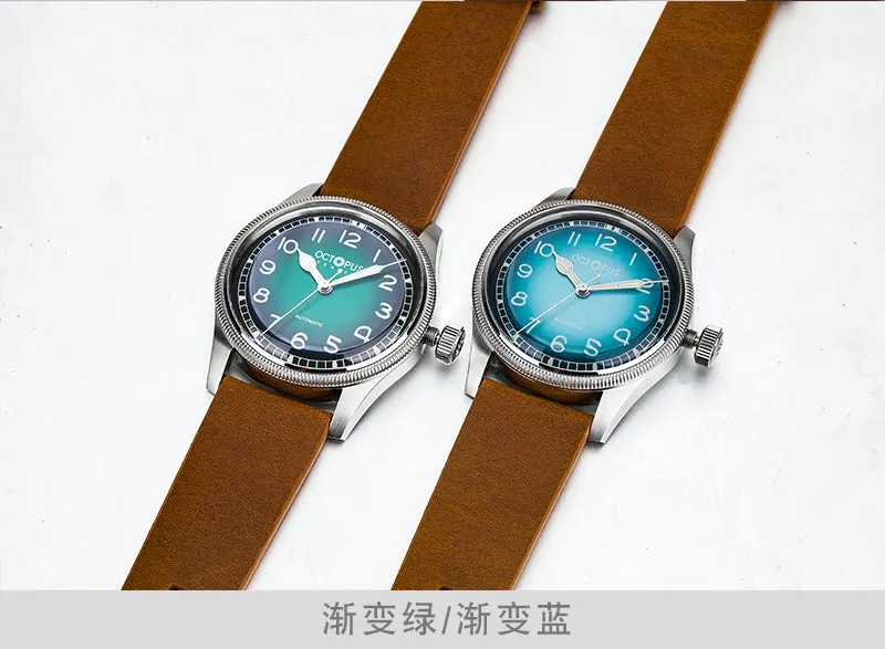 Montre Octopus Kraken Automatique 38 mm – Cadran dégradé bleu