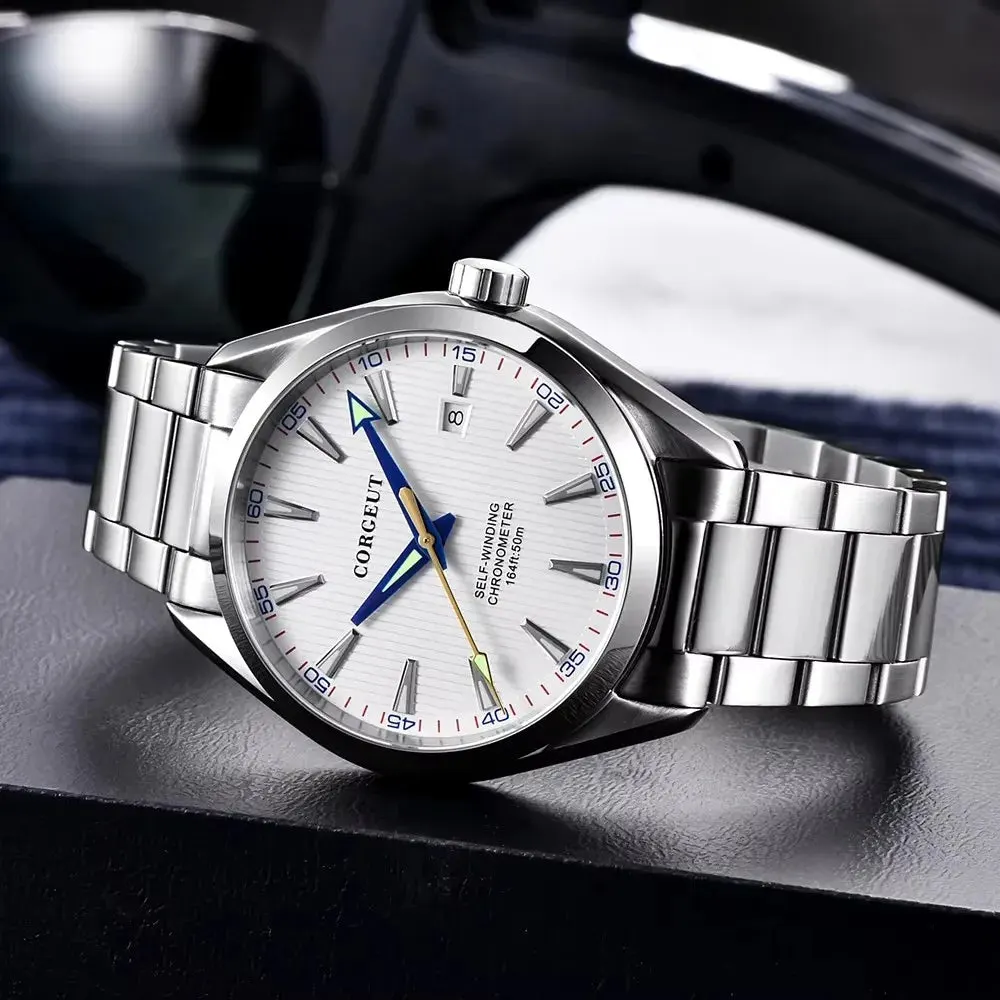 Montre Corgeut 3021D Automatique 41 mm – Blanc