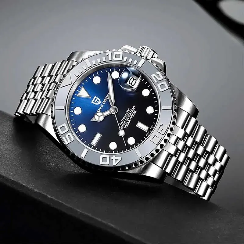 Montre Pagani Design PD-1651 Automatique 40 mm – Bleu / Bracelet jubilé