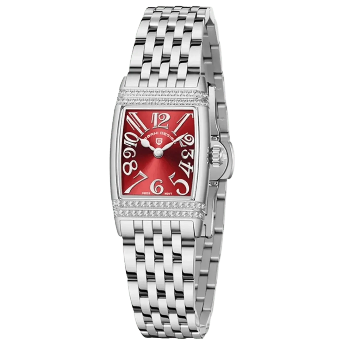 Montre Pagani Design PD-1737 Quartz 22 mm – Rouge / Argent