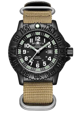Montre Addiesdive Quartz 51 mm – Bracelet kaki nylon