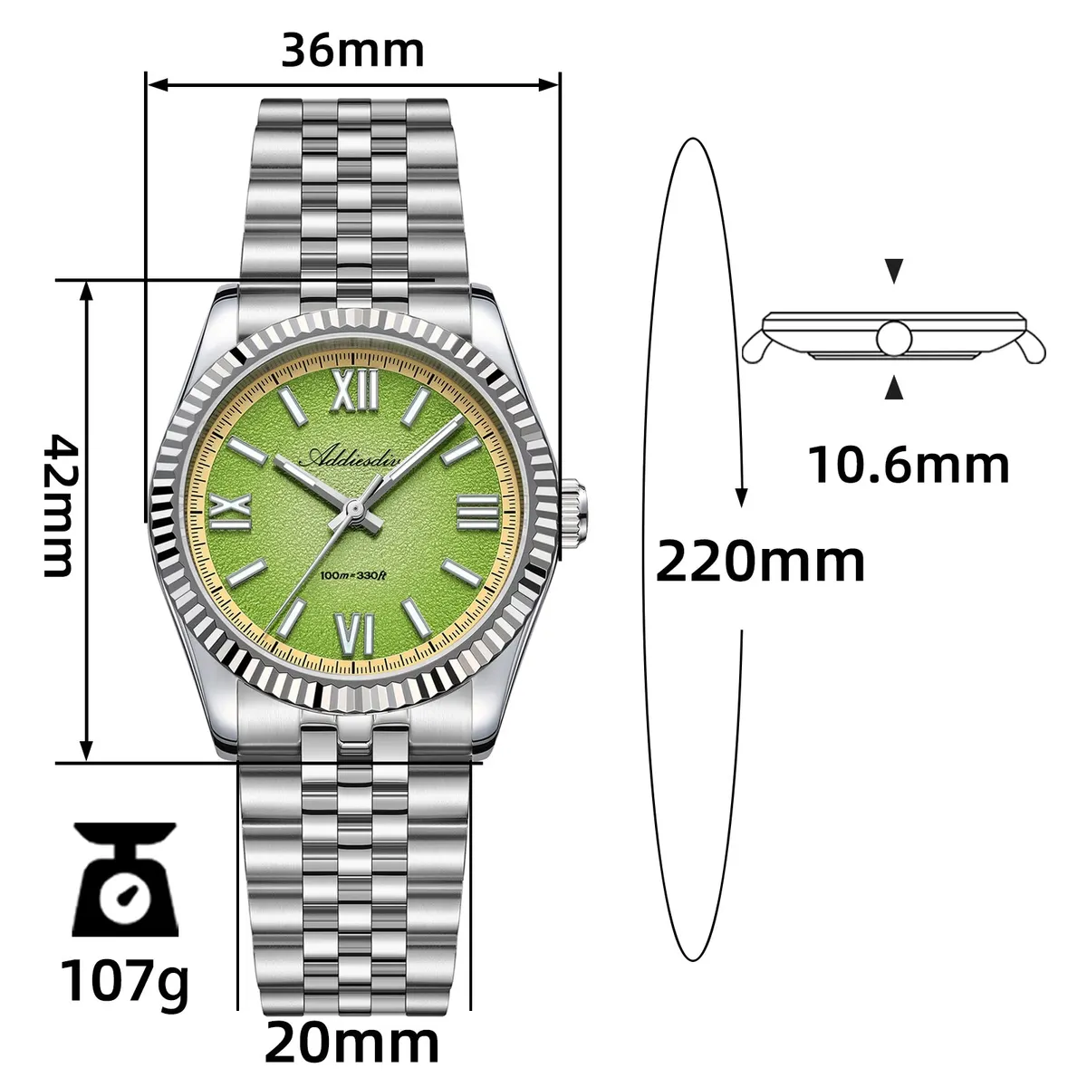 Montre Addiesdive AD2535 – Réf. AD2535-8