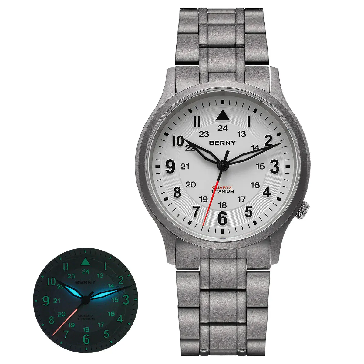 Montre Berny T2596MS Quartz – Blanc