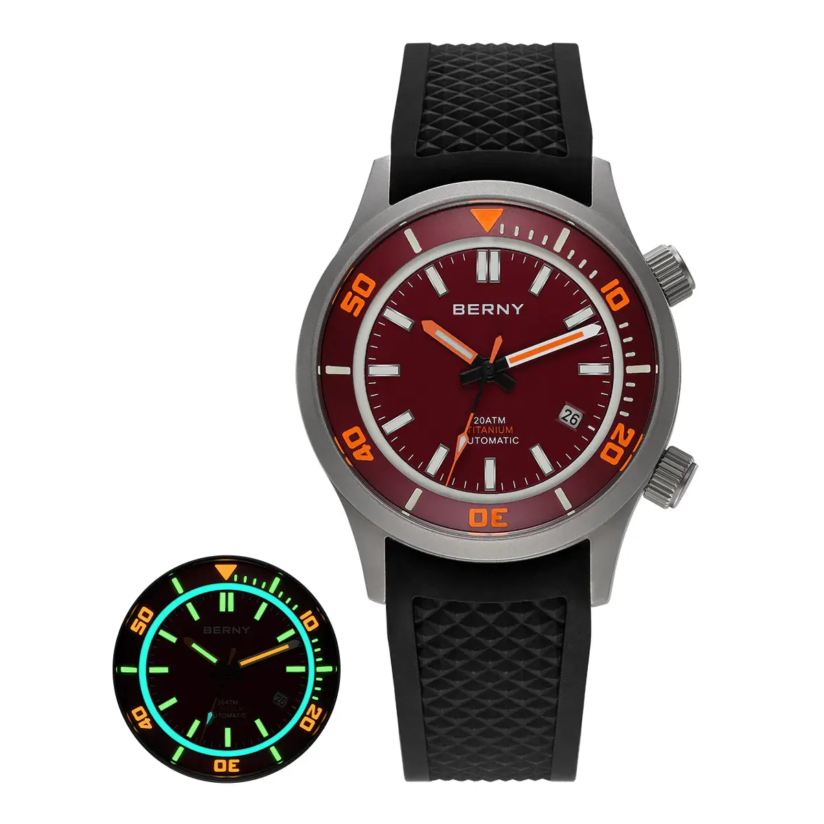 Montre Berny AMT149M Automatique – Rouge